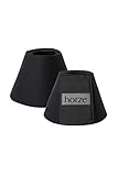 HORZE Pferde Hufglocken ProBell, Springglocken mit Klettverschluss, 2er Set, Schwarz, S