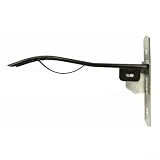 Pferdesattelhalter aus Metall, klappbar, mit Zaumzeugaufhänger für stabile Aufbewahrung, 38 cm Arme, inkl. Zügelhaken, schwarz