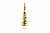 Alpha Precision Einhorn Horn Trense Stirnriemen - MagicEinHorn - Unicorn Pferd Pony Zubehör Pferdezubehör (Gold)