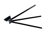 JA Horse Deckenhalter Deckenleiter Schabrackenhalter Metall Deckenhalterung Pferdedeckenhalter Decke Schabracke für Stall Pferd Sattelschrank Wohnmobil Pferdeboxen (60 cm, schwarz schwenkbar)