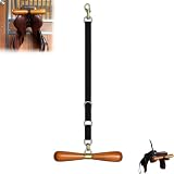 Sattelförmiger T-förmiger Kleiderbügel, An Der Wand Montierter Pferdesattelhalter, Verstellbar Und Leicht Zu Tragen for Den Heimstall-Pferdeanhänger(Black)