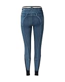 4Riders Jeansreithose Mia Full Grip, Moderne Reithose im Jeanslook mit Silikon Vollbesatz, elastisch und ideal für Training