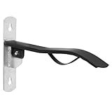 VOSS.farming Sattelhalter Lord Klappbar Schwarz Metall Flache Gebogene Sattelauflage