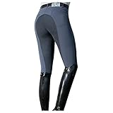 Reitleggings Damen Vollbesatz Reithose mit Handytasche Silikongrip Vollbesatzreithose Outdoorhose Mädchen Reit Trainingshose Sport Leggings High Waist​Strumpfhose für Reitsport Pferdetraining