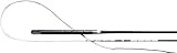 Harry's Horse Damen Luxuriöse Bogenpeitsche mit Lederhandgriff, schwarz, 120 cm, 34300110