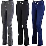 Lazura Damen Jodhpur Reithose Vollbesatz DINA Jeans hellgrau/Asphalt 38