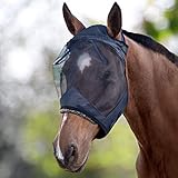 Harrison Howard Caremaster Pferde Fliegenmaske Uv-Schutz Standard Schwarz Warmblut (L)