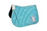 Rhinegold Einhorn Schabracke – Pony – Aqua, Aqua Blue