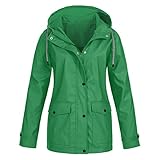 QHDDP Damen Blazer Lang Anna KostüM Stone Weste Vaude Winterjacke Jeans Blazer Damen GrüNe Jacke Vaude Jacke Airbag Reitweste Lange Weste Mit Kapuze Kurze Winterjacke(Grün-D,L)