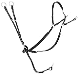 Covalliero Leder Vorderzeug schwarz weich anatomisch geformt, Größe:Cob