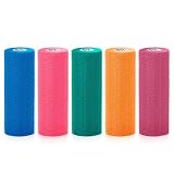 5 Rollen Selbstklebender Verband 15cm*4,5m Extra Breit Verband Selbstklebend Bandage für Pferde, Fixierbinde Selbsthaftend Haftbandage Kohäsive Bandage für Sport Vet Wrap Pet,Hund,Katze
