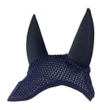 EQuest Fliegenohr Soundless - Fliegenhaube für Pferde, Navy