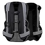 ZAYZ Motorrad-Airbag-Weste für Männer Frauen Pferdesport Powersports Schutzweste, Motocross Air-Bag Reitweste mit Reflektorstreifen (Color : Noir, Size : XL)