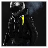 YXYECEIPENO Reitairbagweste Motorrad Airbag Reitweste 600D Dickes, Dichtes, Verschleißfestes Und Reißfestes Canvas-Material (Schwarz, Grün, S-2XL) Fahrradausrüstung (Color : Black, Größe : 3XL)