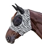 WALDHAUSEN Fliegenmaske Puck Zebra, schwarz/weiß, WB