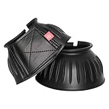 Imperial Riding Bells Hufglocken, Robuste Gummi-Bellboots, sicherer Klettverschluss, Stoßabsorbierend & wasserabweisend, Training & Ausritte, Klassisches Design & zuverlässiger Schutz, Schwarz, XL