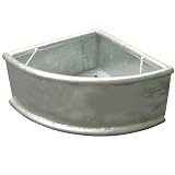 Kerbl 32482 Dreiecktrog, Schwere Ausführung, Feuerverzinkt, 1 Stück (1er Pack)