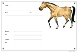 Boxenschild/Stalltafel Braunpferd (Vollblut/Warmblut/Pony)