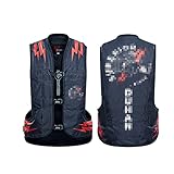YXYECEIPENO Herren Reitweste Motorrad Leichte Weste Airbag-Weste Für Motorradreiten, Reitersport (M-2XL, Keine CO2-Tintenkassette) (Color : Black, Größe : L)