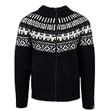 ICEWEAR - Elís ISLÄNDISCHER Herren UND Frauen Pullover AUS 100% ISLANDWOLLE | mt Reißverschluss | mit traditionell-isländischem Muster | Wasserabweisend besonders warm | Hergestellt in Island