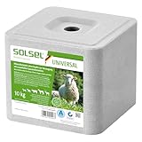 SOLSEL Leckstein UNIVERSAL 10kg ohne Kupfer | Mineralfuttermittel für Rinder Pferde Ziegen Schafe Wild | Hochwertige gesunde Mineralquelle