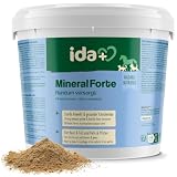 Ida Plus Mineral-Forte – wichtige Mineralien & Vitamine für Abwehrkräfte, Haut, Fell, Knochen, Hufe & Krallen - mit Bierhefe, Biotin, Zink, Kieselgur, Kieselsäure - Für Pferd, Hund & Katze - 2kg