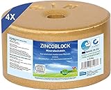 imima ZINCOBLOCK Set 4x3 kg - Mineralleckstein Pferd mit Zink, Eisen, Kobalt und Selen - Pferde Lecksteine mit Mittelmeer Salz - Ergänzungfutter Mineralfutter Lecksteine Salzlecksteine