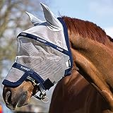 Horseware Rambo Fliegenmaske Plus, Größe:Full, Farbe:Silver/Navy