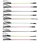 netproshop Basismodell Reitgerte Springstock mit Gummigriff und Handgelenkschlaufe Farbwahl, Farbe:Schwarz