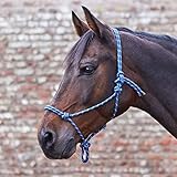 WALDHAUSEN Knotenhalfter Pony, dunkelblau/taupe