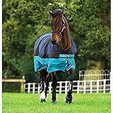 Horseware Amigo Mio Turnout Medium 200g Füllung Black & Turquoise Weidedecke Winterdecke 115-160 (155)